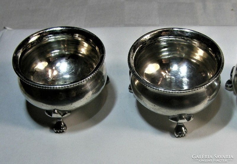 2 silver spice holders