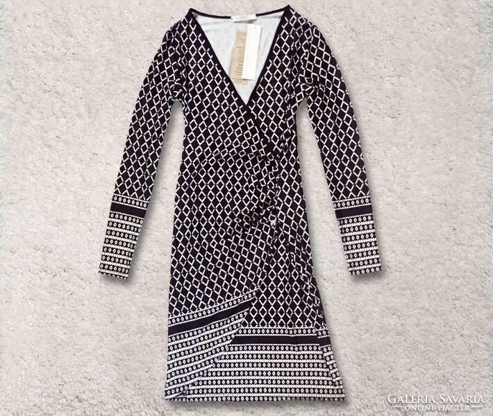 New, with label, Euphoria brand, flexible, elastic material, black and white tunic, dress