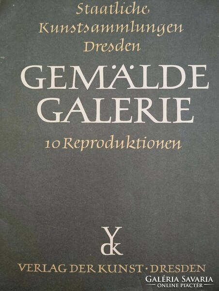 10 reproductions from the Dresden gallery, 27*34 cm