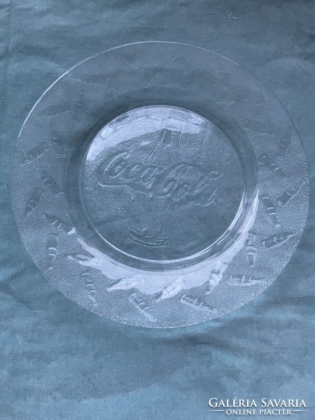 Coca-cola feliratos üveg tányér