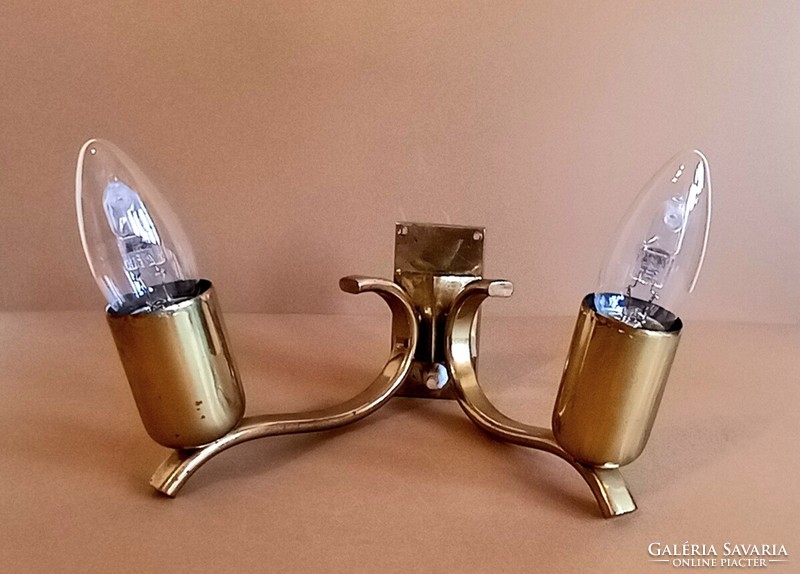 Hollywood regency style two bulb wall lamp negotiable design vintage