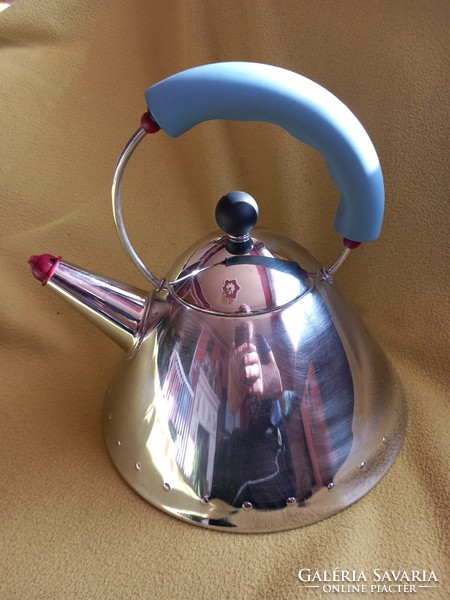 ALESSI  Michael Graves Design olasz rozsdamentes acél madaras vízforraló tea  kanna