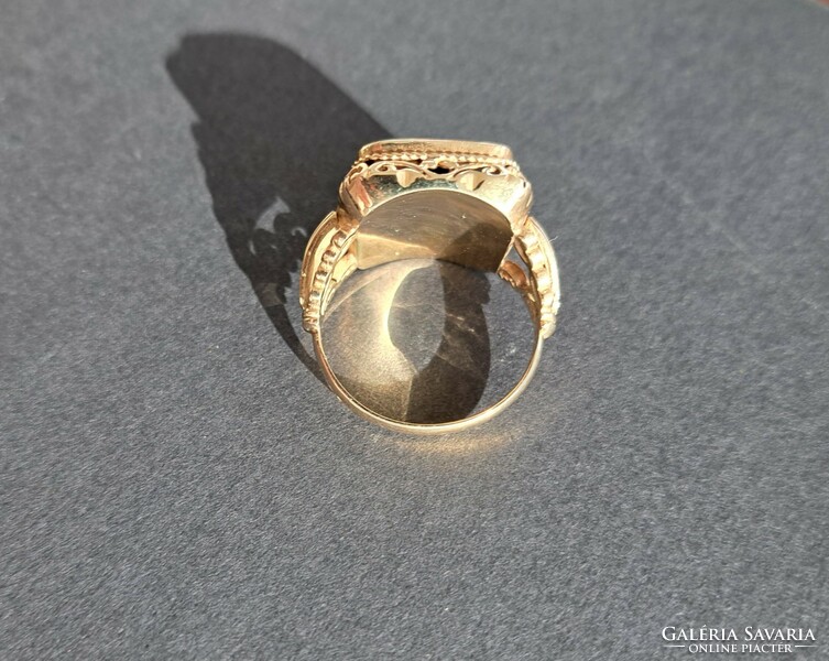 Antique gold men's ring 14k