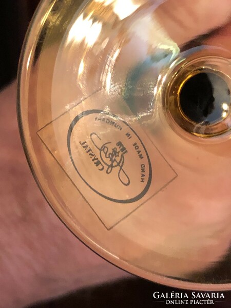 Ajka crystal wine goblet