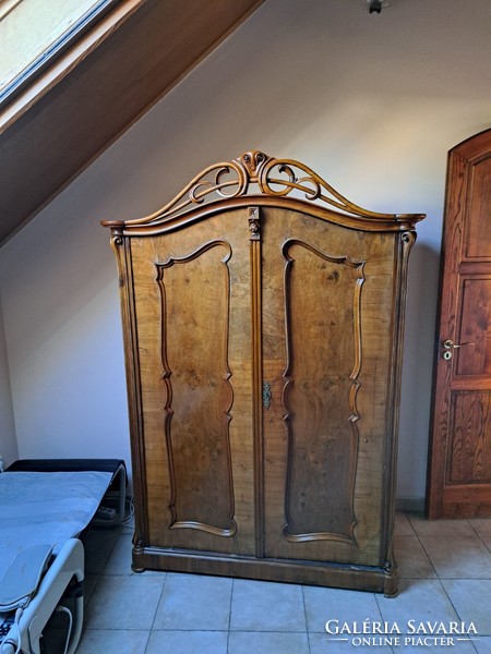French baroque two-door hanging wardrobe