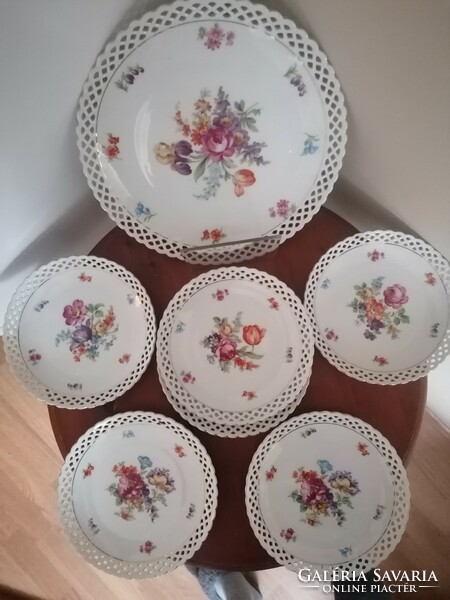 Set of 7 German porcelain cookies