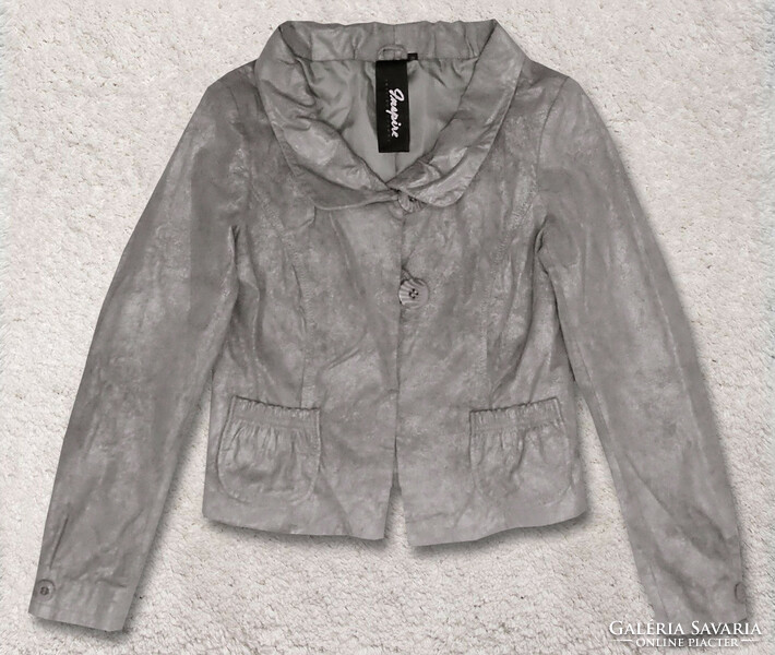 Inspire luxury women's shiny pigskin pigskin elegant luxury small coat leather jacket jacket blazer jacket