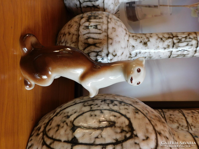 Polonne porcelain weasel from the Soviet era - 15 cm