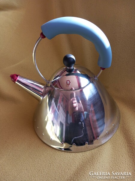 ALESSI  Michael Graves Design olasz rozsdamentes acél madaras vízforraló tea  kanna