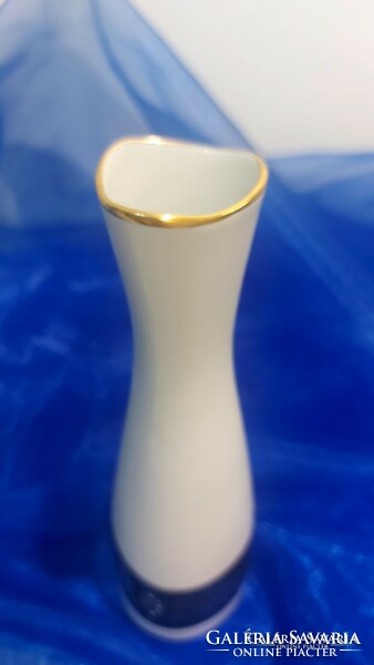 Német Echt kobalt porcelán váza.