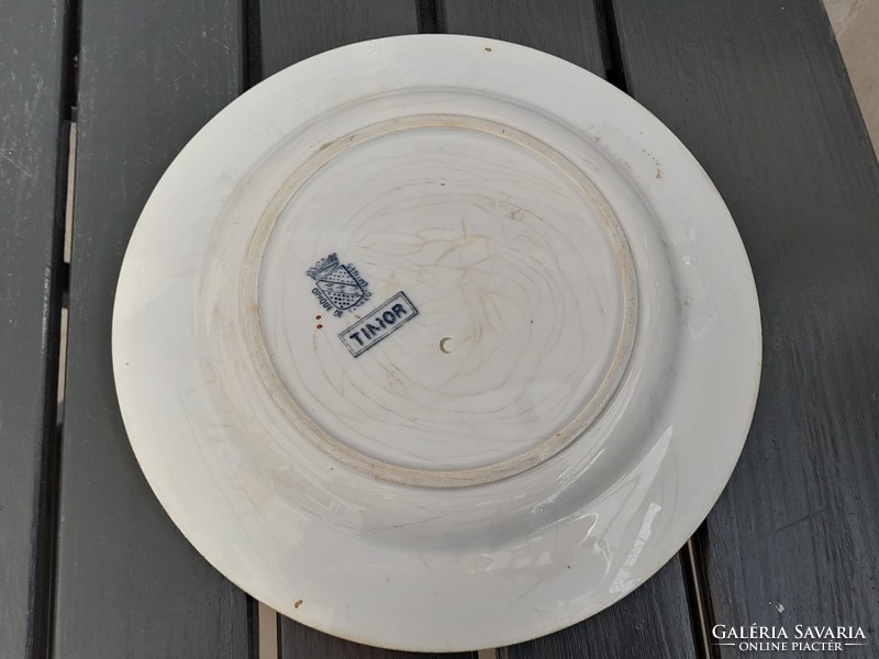 Jelzett antik Sarreguemines tányér