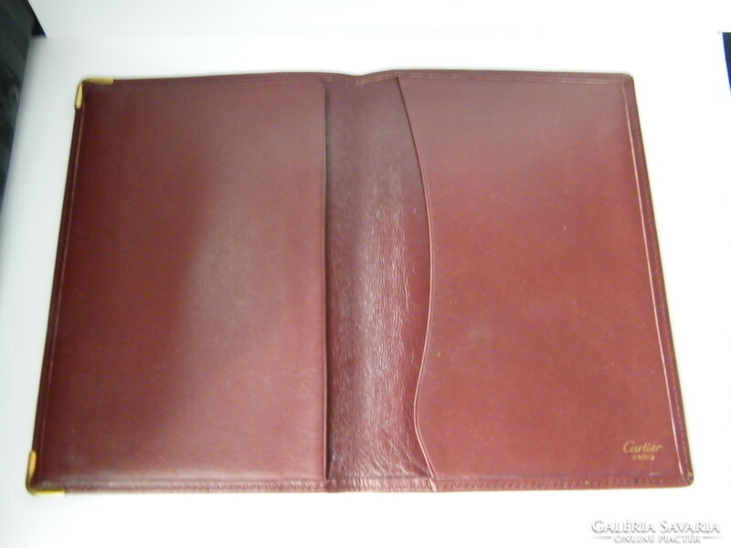 Vintage cartier burgundy red briefcase