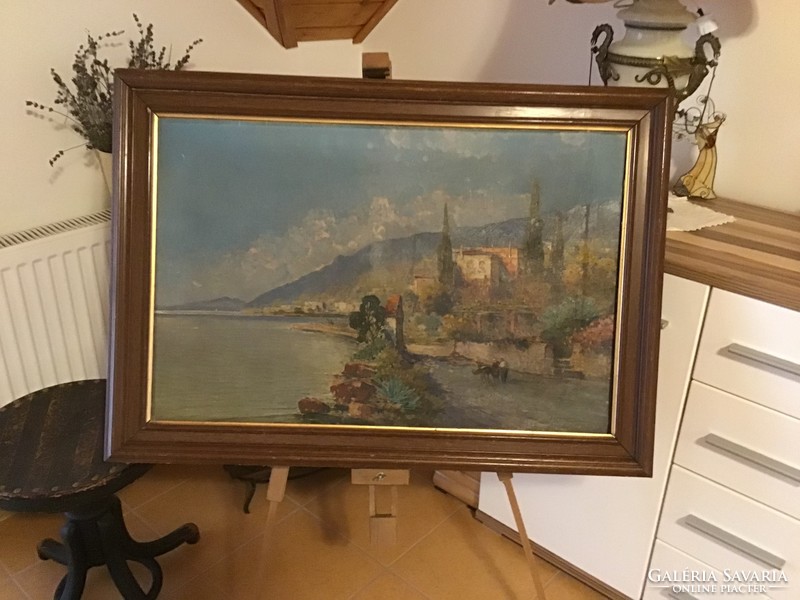 Wagner, Hans Johann (1866-1940): Mediterrán tengerpart.