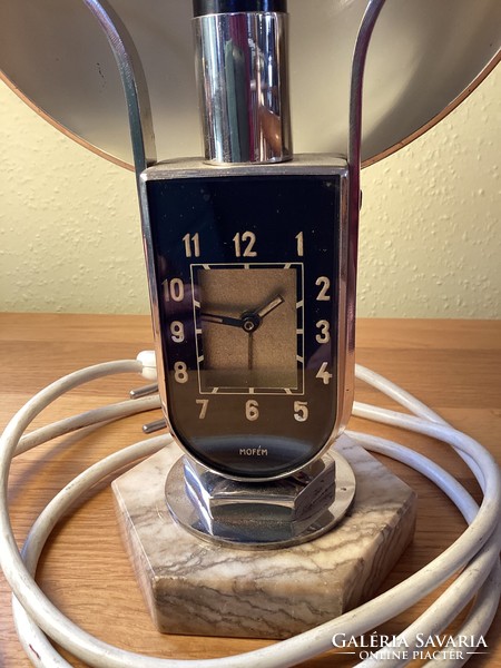 MOFÉM art deco működő lámpa óra.