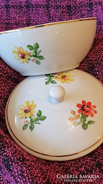 Old, hólloháza and drasche porcelain bonbonier.
