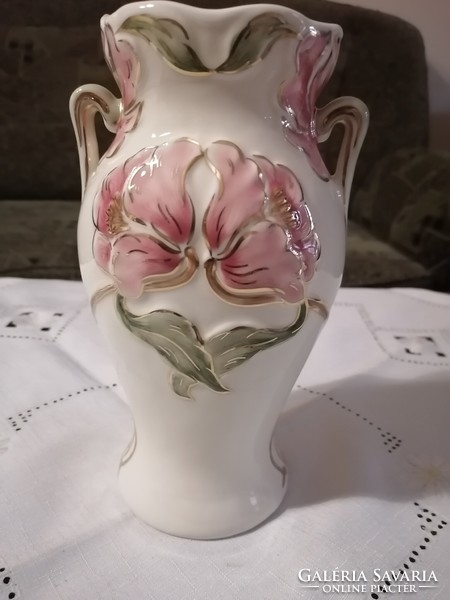 Zsolnay szecessziós pipacsos váza