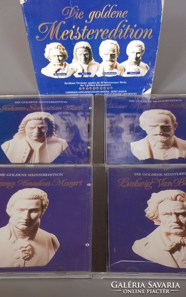 4 CDs of classical music, Mozart, Bach, Beethoven, Tschaikowsky