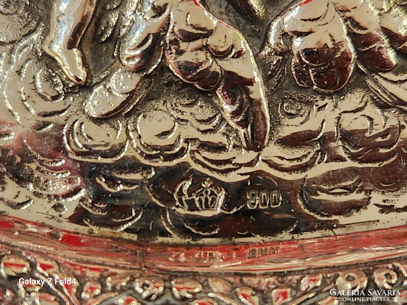 Kínáló Barokk stílusú 800 ezüst
