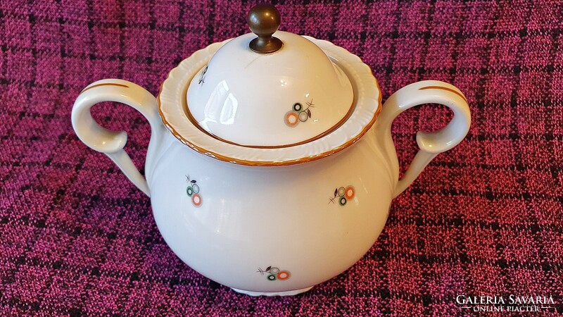 Epiag royal, Czechoslovak porcelain, part of an incomplete coffee set. 1 pc. Covered sugar container.