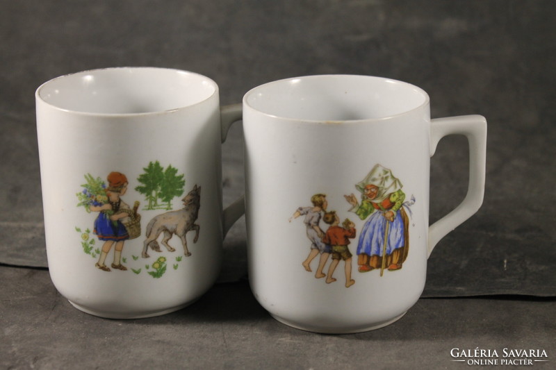 Zsolnay fairy tale character mugs 606
