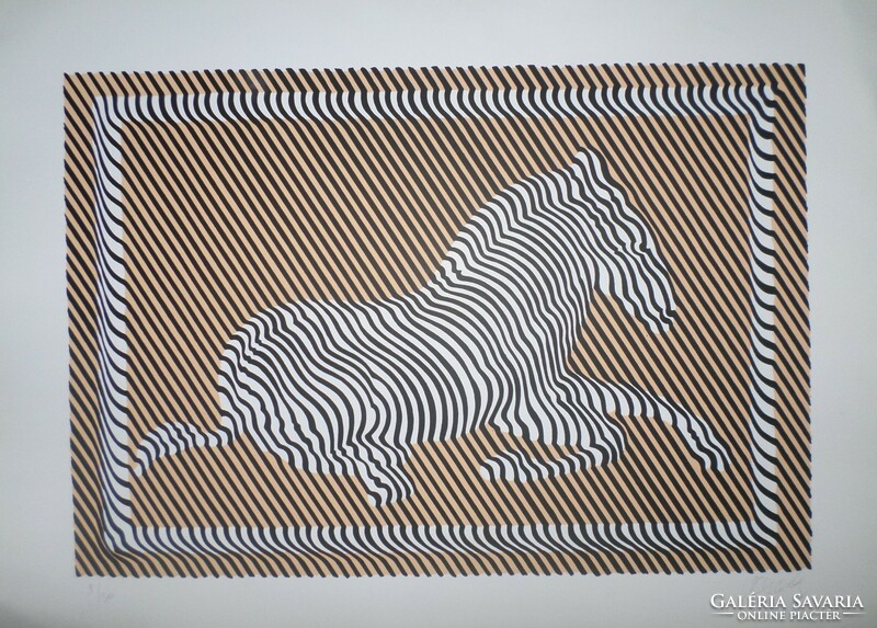 Victor iron plate: zebra (silk print)