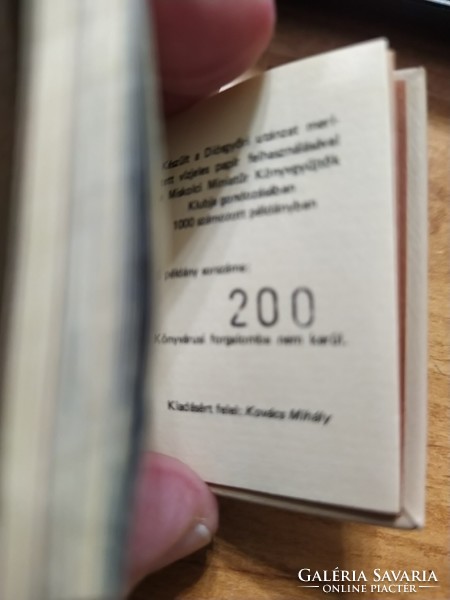 200 years of the Diósgyőr paper mill metal plaques - numbered mini-book