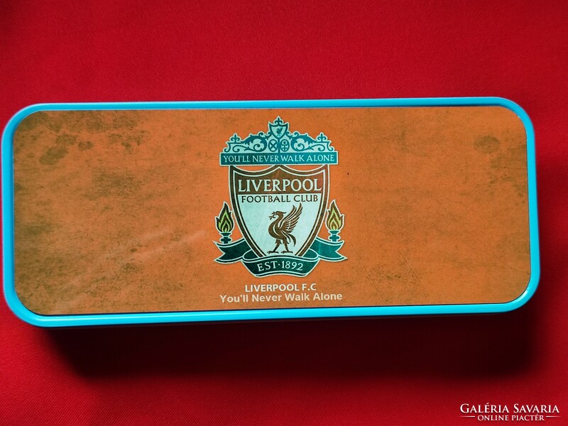 Liverpool fc metal box, pen holder