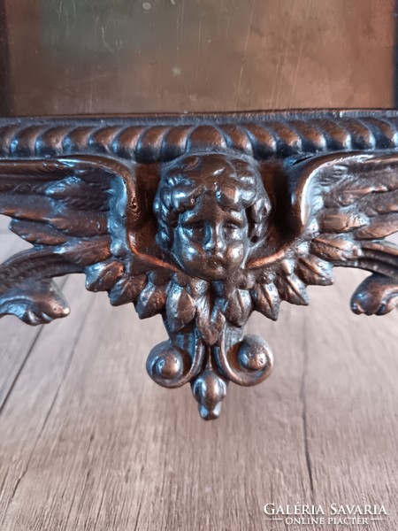 Antique baroque bronze table photo holder
