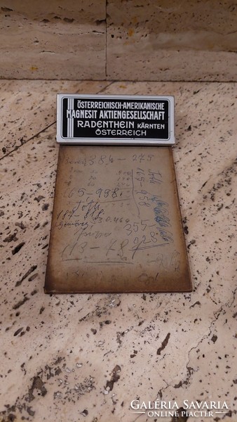 Old notebook österreichsch-amerikanische magnesite aktienges ellschaft