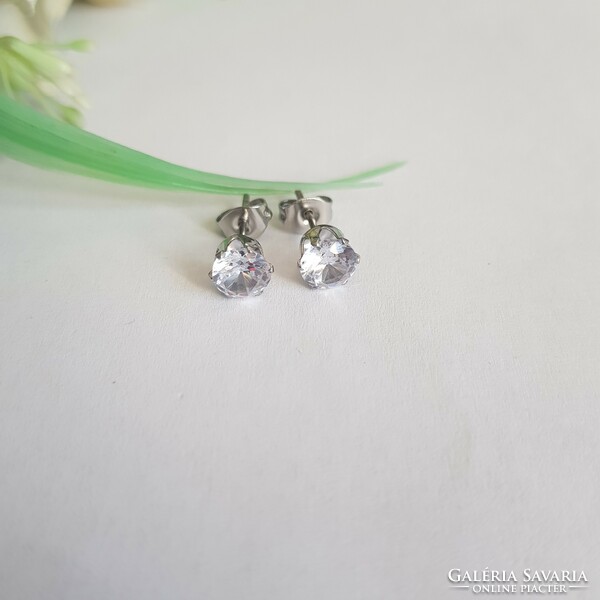 New, small earrings with rhinestones, bijou earrings