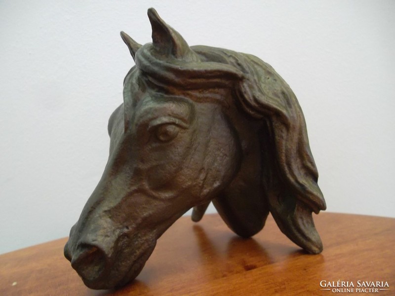 Bronze horse head