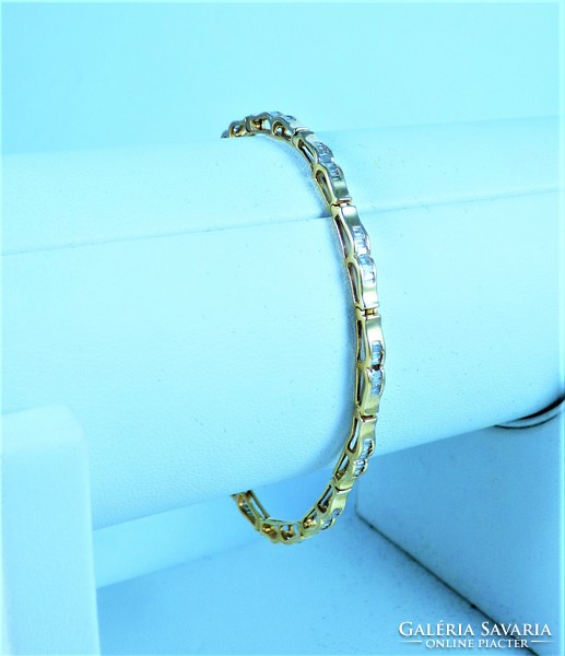 Breathtaking 10k gold bracelet with diamonds, 1.1 carats!!!