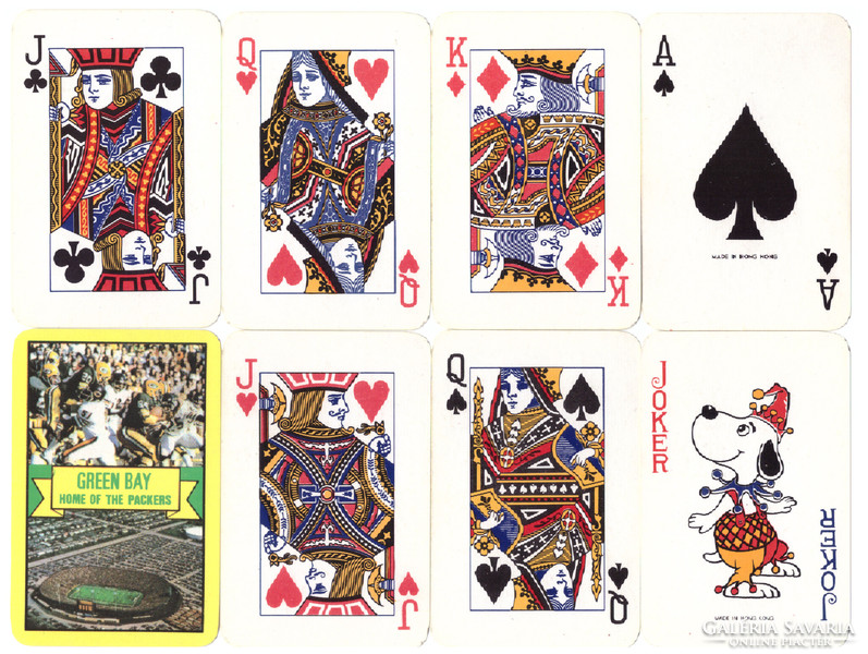 149. Souvenir French card international card image Hong Kong around 1990 52 cards + 2 jokers