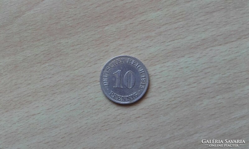 Németország 10 Pfennig 1913 A