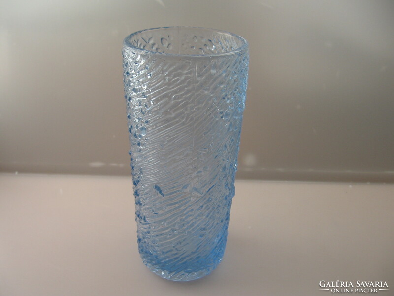 Retro sklo union rosice jiri brabec aquamarine glass vase