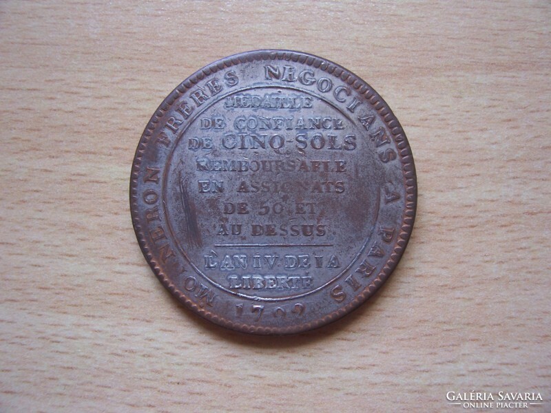 France 5 sols 1792