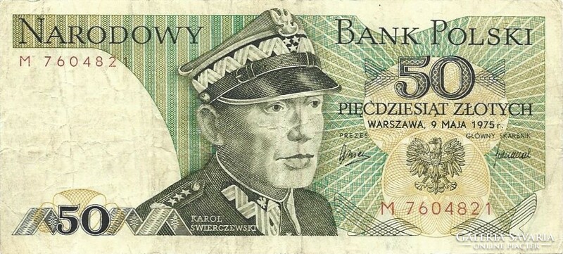 50 zloty zlotych 1975 Lengyelország Ritka