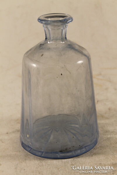 Antik bieder kék likőrös üveg 609
