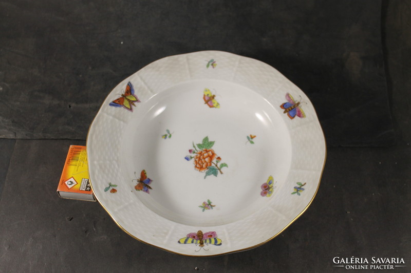 Old Herend victorian pattern deep plate 619