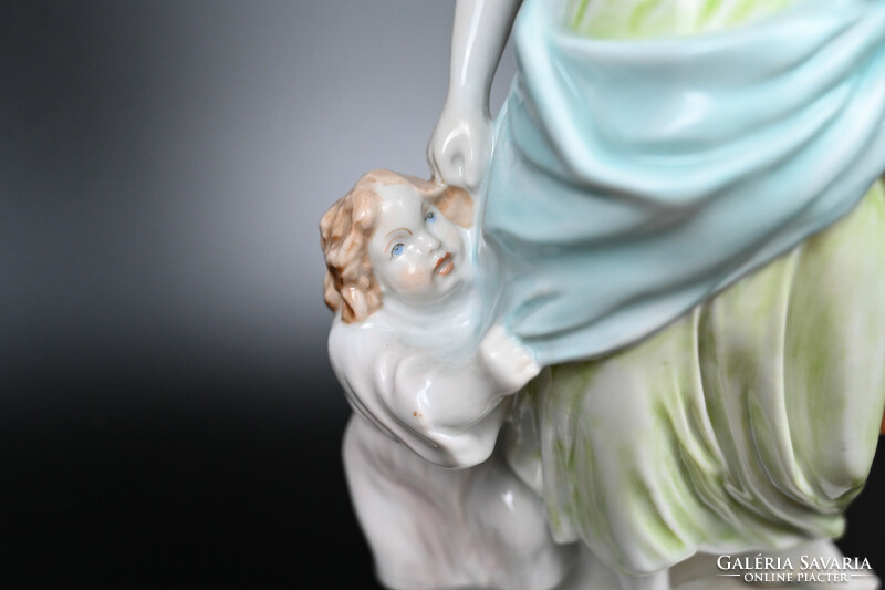 Herend porcelain motherhood statue