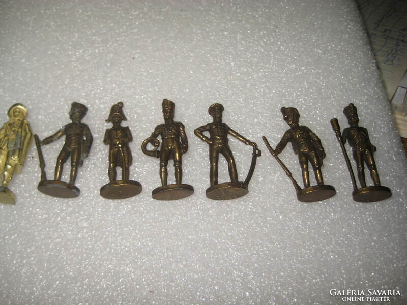 Lead soldiers, 7 pieces, English, high-quality, nicely cast Wild West figures