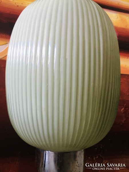 Rare table lamp-apple with a green ribbed bura gift