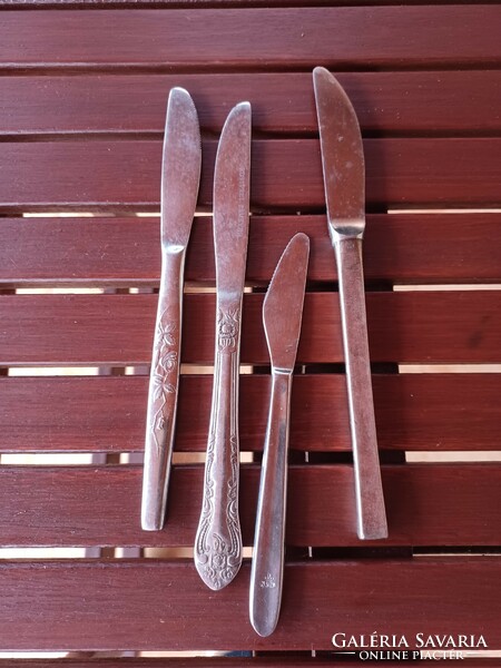 Old knife, cutlery - metal stainless 4 pcs.
