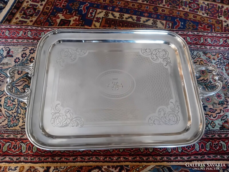 Huge silver plated tray