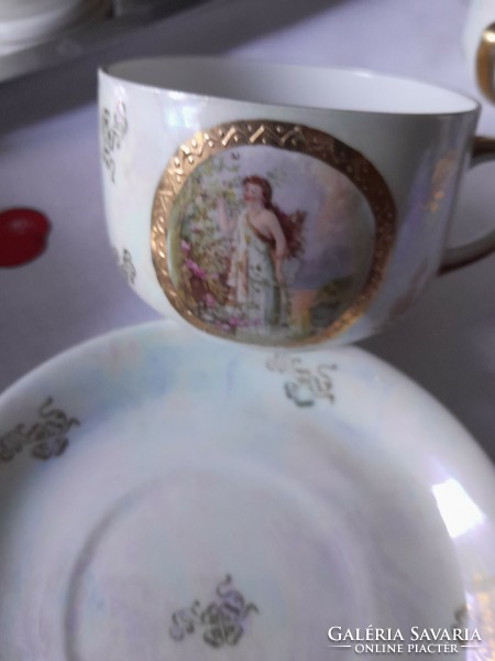 Antique tea cup with saucer is beautiful