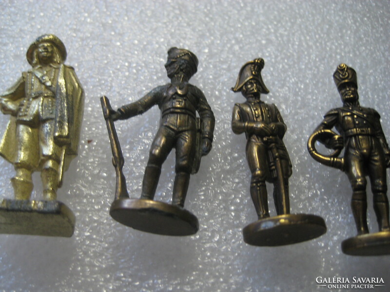 Lead soldiers, 7 pieces, English, high-quality, nicely cast Wild West figures