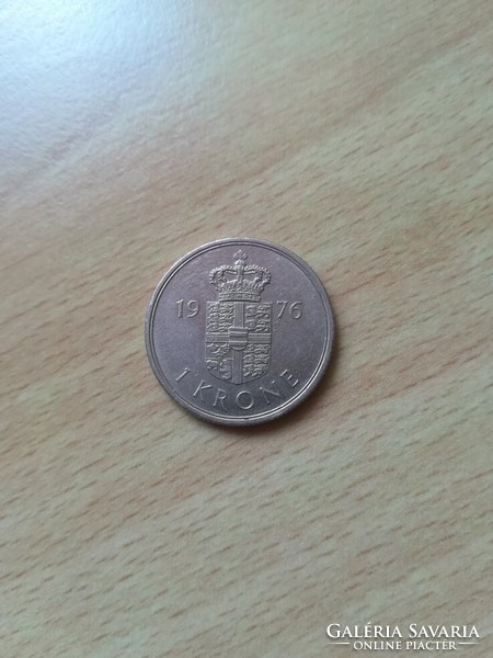 Denmark 1 krone (crown) 1976