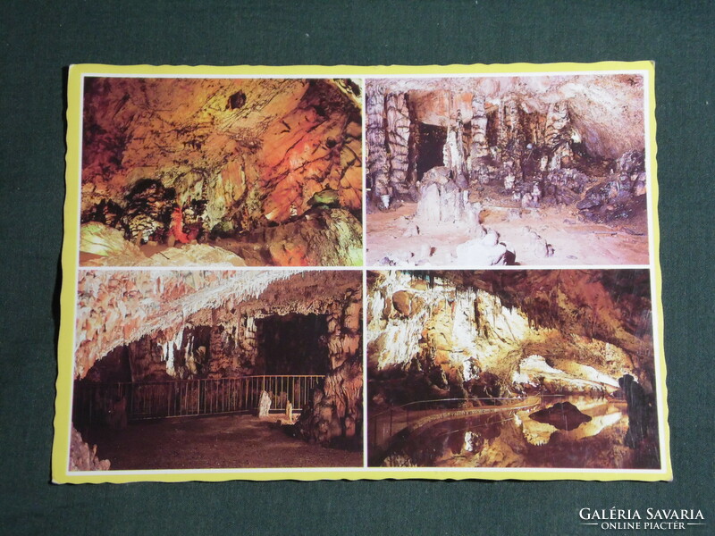 Képeslap, Aggtelek Jósvafő, mozaik részletek,cseppkőbarlang
