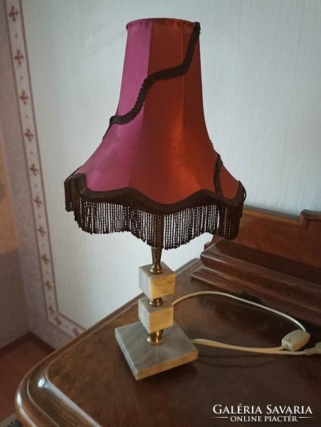 Table lamp on a marble base