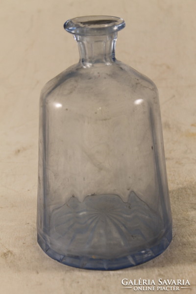 Antik bieder kék likőrös üveg 609